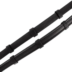 Mondega Rubber Lined Reins W/ Stoppers