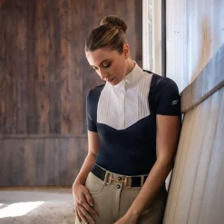Nikara Emilia Pleat Bib Short Sleeve Show Shirt