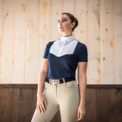 Nikara Emilia Pleat Bib Short Sleeve Show Shirt