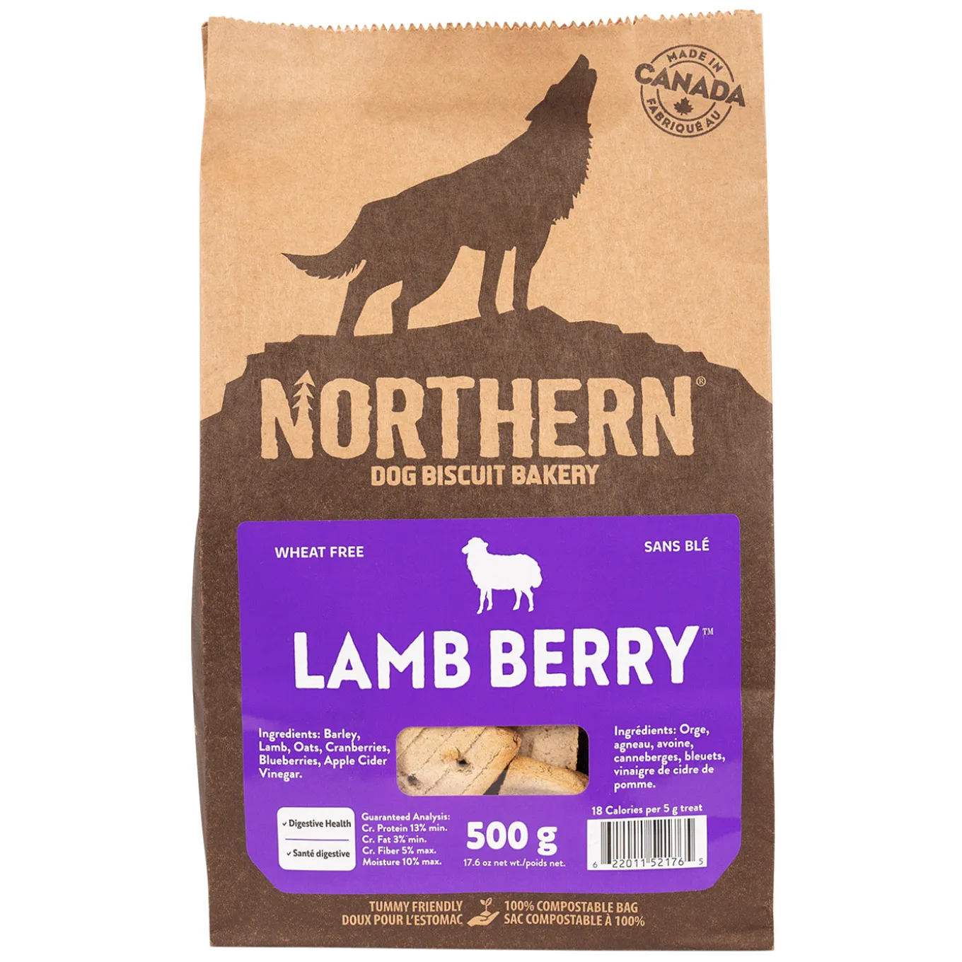 Northern Biscuit Wheat Free Lamb Berry Dog Treat 500 g