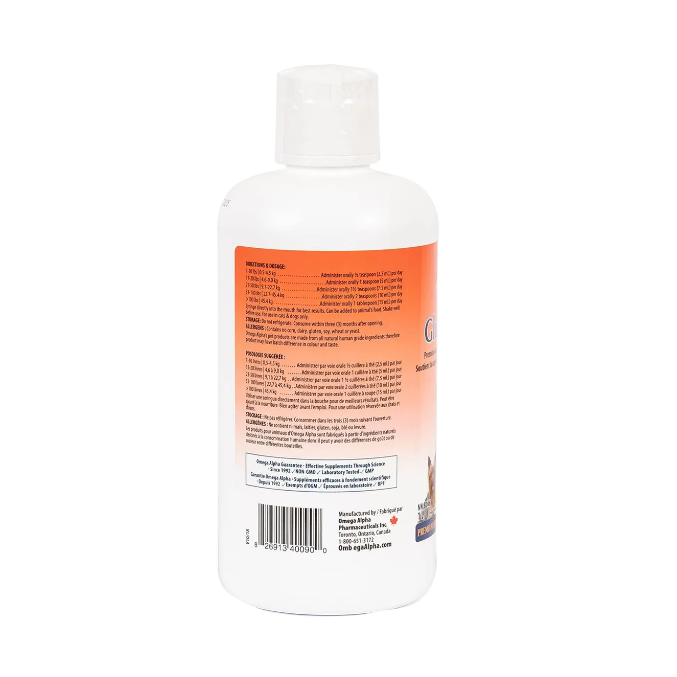 Omega Alpha GlucosaPet Pet Supplement 1 L
