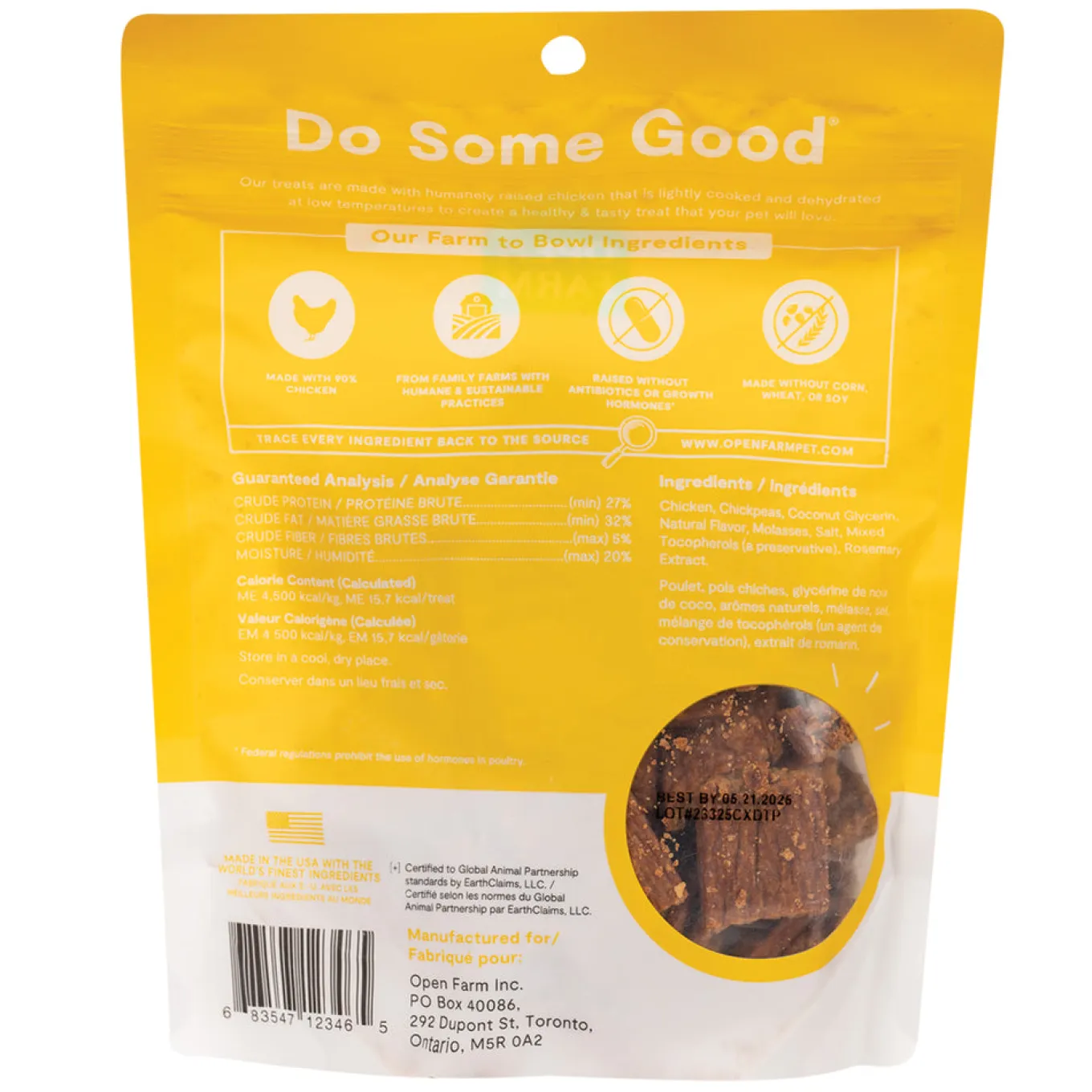 Open Farm Chicken Dog Treats 127 g