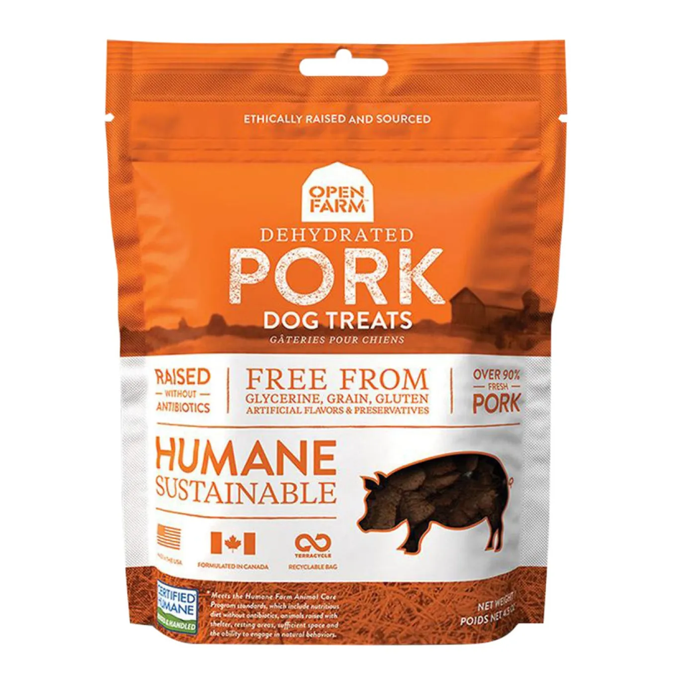 Open Farm Pork Dog Treats 127 g
