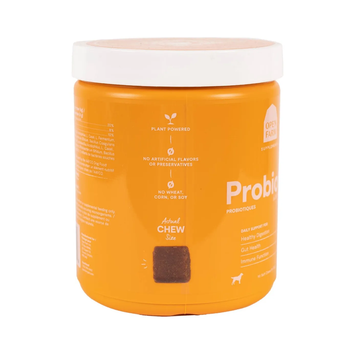 Open Farm Probiotic Chews Dog Supplement 90 Count