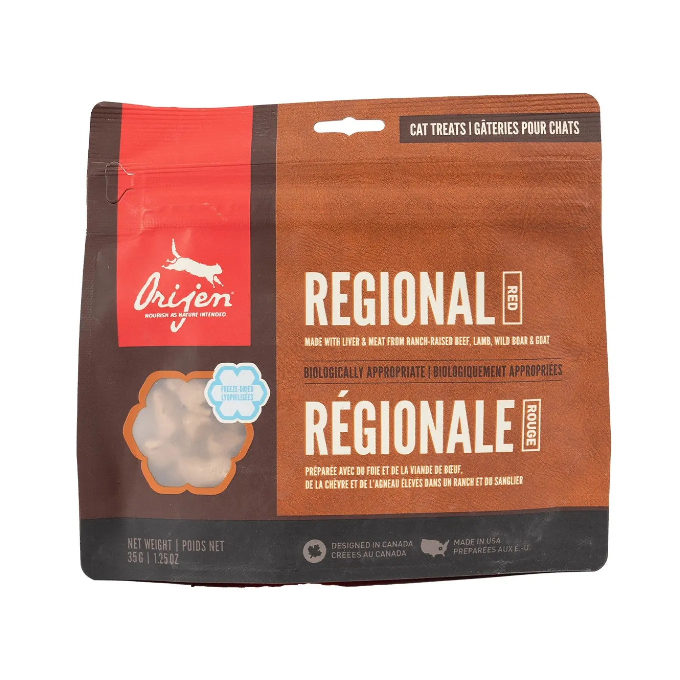 Orijen Freeze Dried Regional Red Cat Treats 35 g