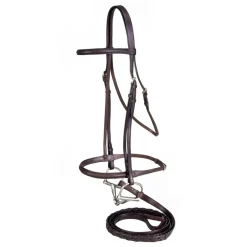 Raised Draft Horse Snaffle Bridle