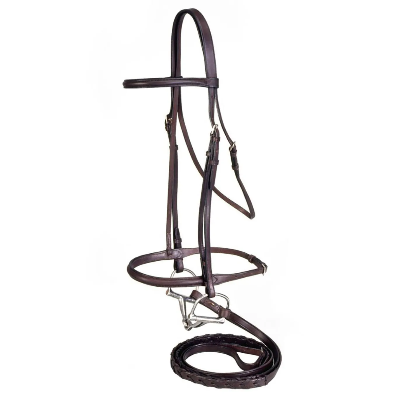 Raised Draft Horse Snaffle Bridle