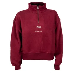 Roots Equestrian Sueded Signature Half Zip Top