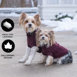 Shedrow K9 Brentwood Cable Knit Dog Sweater
