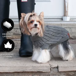 Shedrow K9 Brentwood Cable Knit Dog Sweater