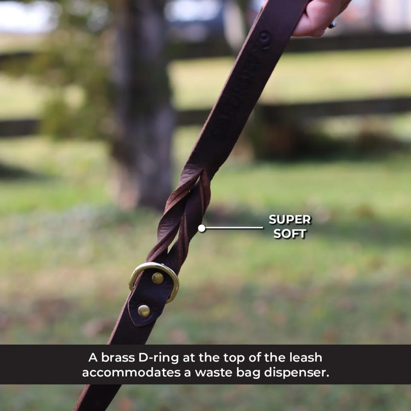 Shedrow K9 Bristol Twisted Leather Leash 1.5 m