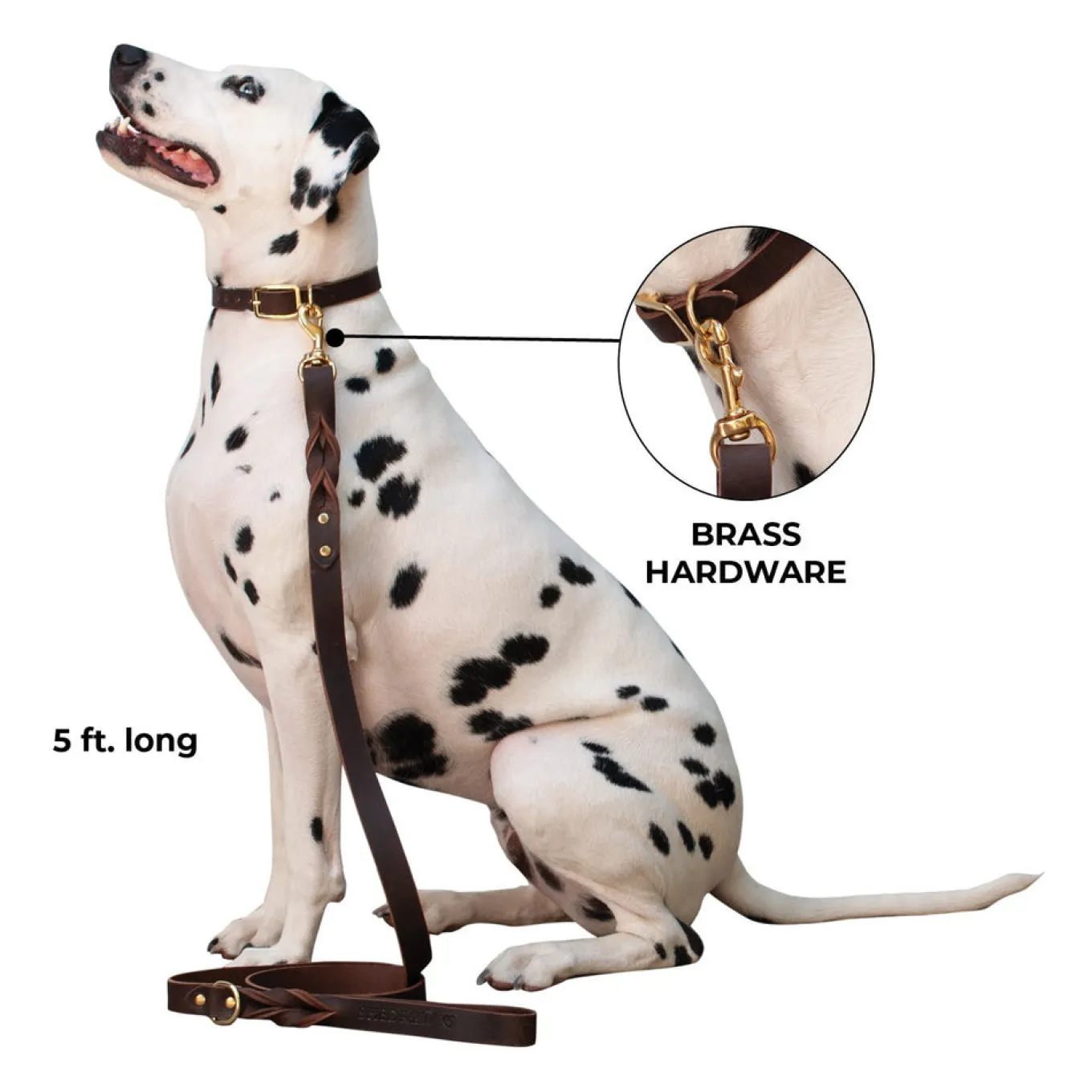 Shedrow K9 Bristol Twisted Leather Leash 1.5 m