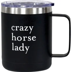 Spiced Equestrian Crazy Horse Lady Tumbler Mug