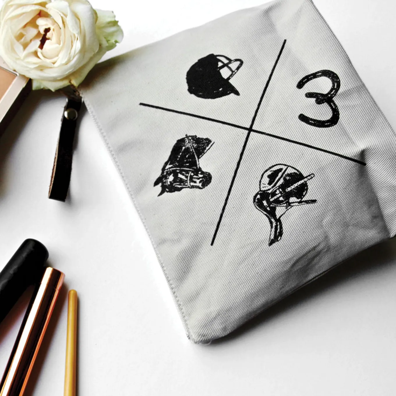 Spiced Equestrian Vintage Rider Makeup Bag