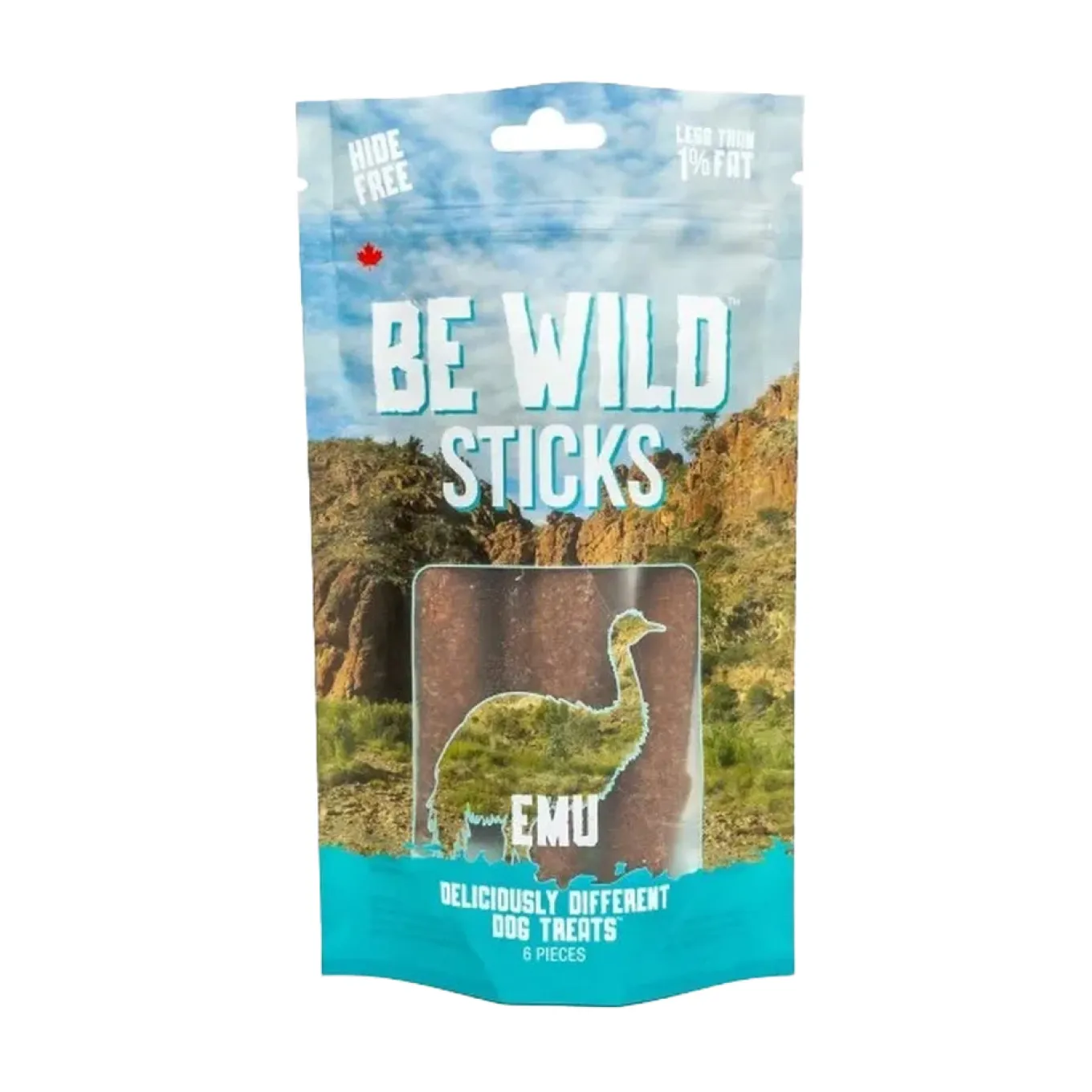 This & That Be Wild Sticks Emu Crunchy Dog Treats - Pack of 6