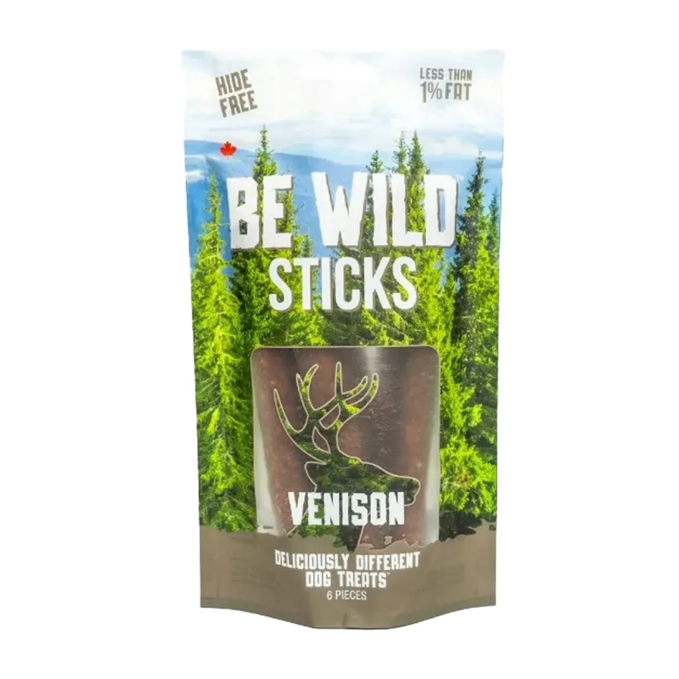 This & That Be Wild Sticks Venison Crunchy Dog Treats - Pack of 6