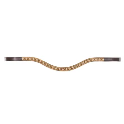Val du Bois Gold Crystal Wave Browband