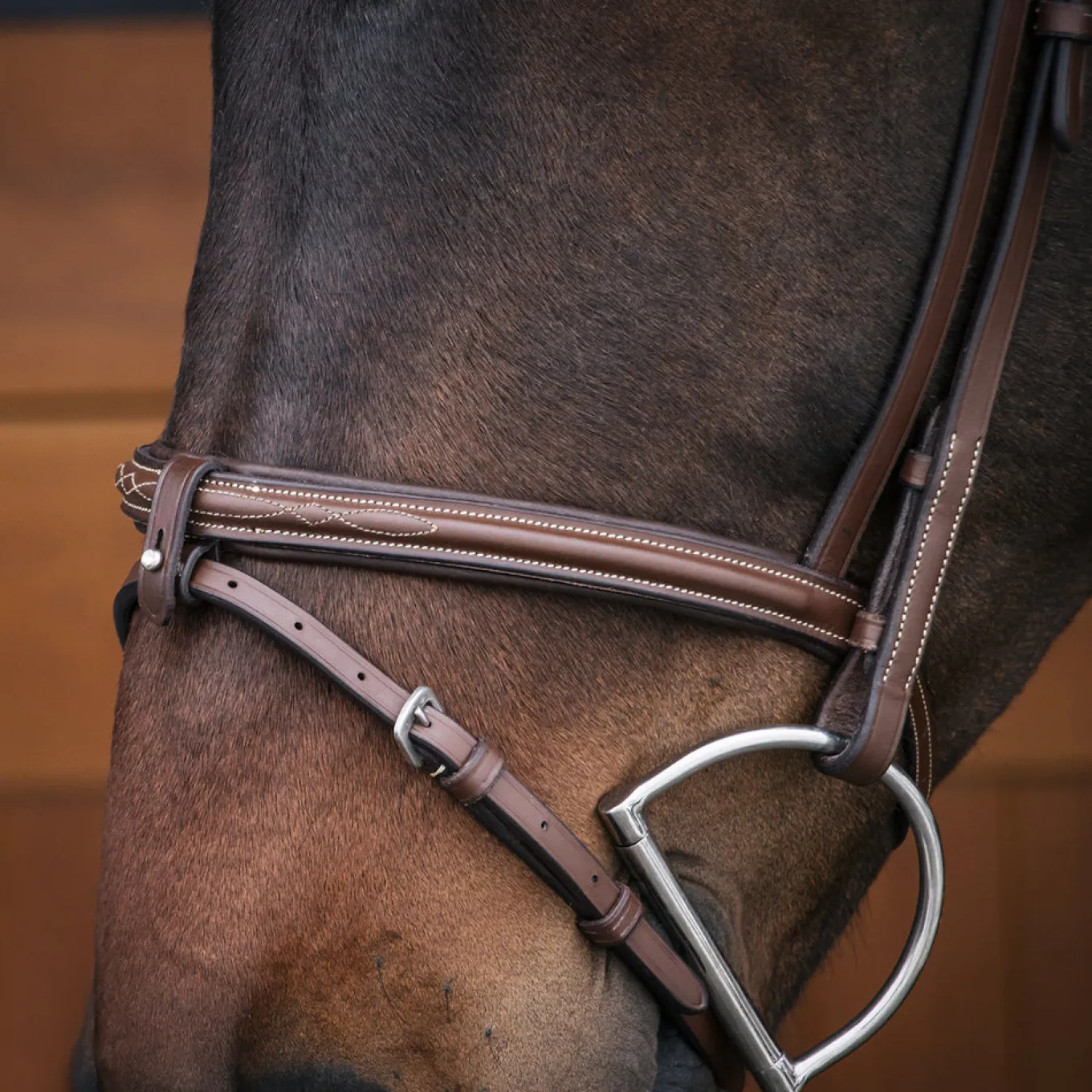 Val du Bois Padded Fancy Stitched Bridle W/ Removable Flash