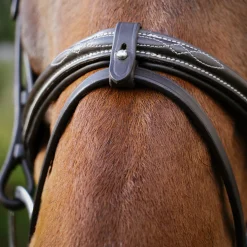 Val du Bois Padded Fancy Stitched Bridle W/ Removable Flash