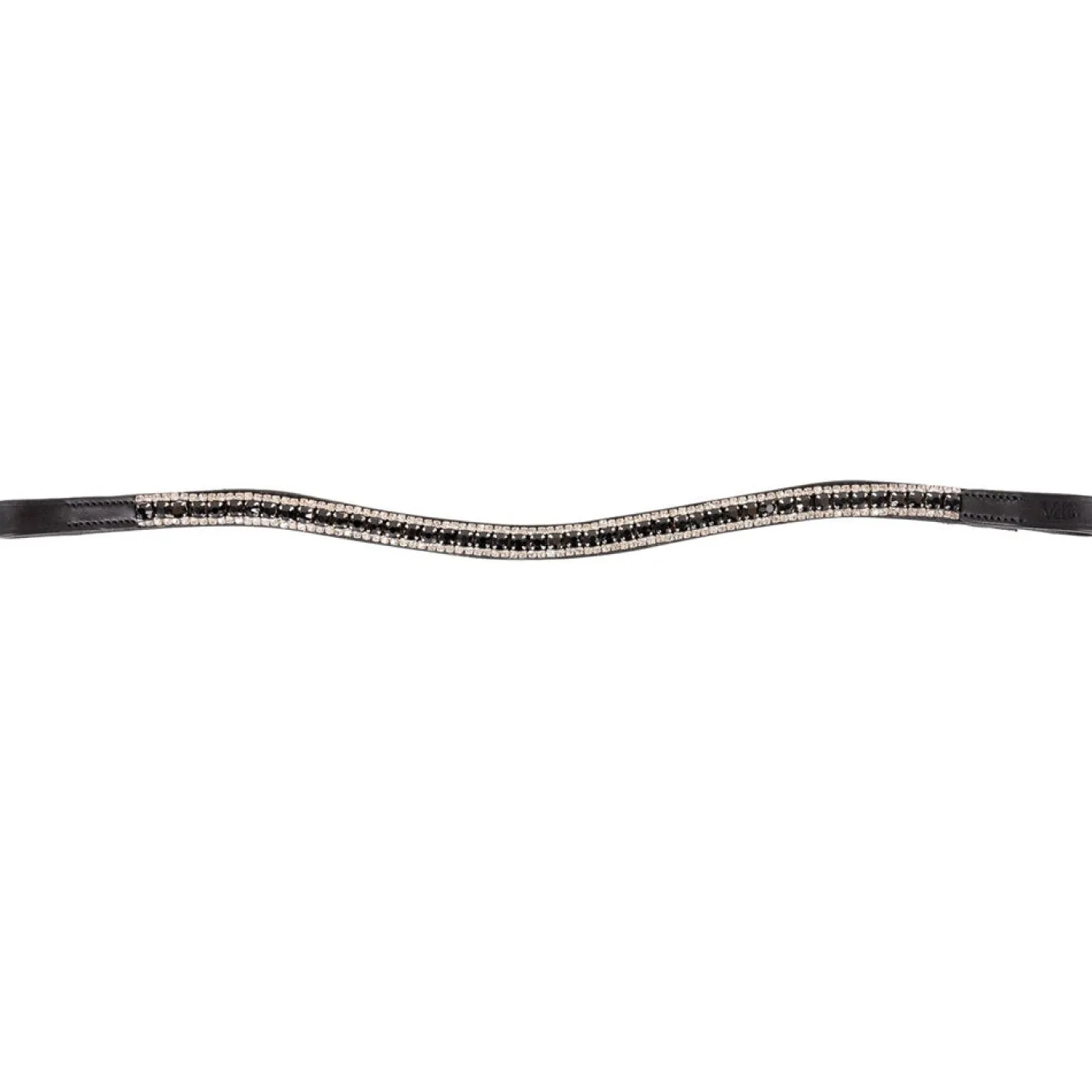 Val du Bois Shaped Black & White Crystal Browband