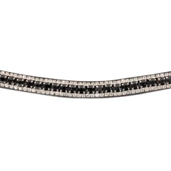 Val du Bois Shaped Black & White Crystal Browband