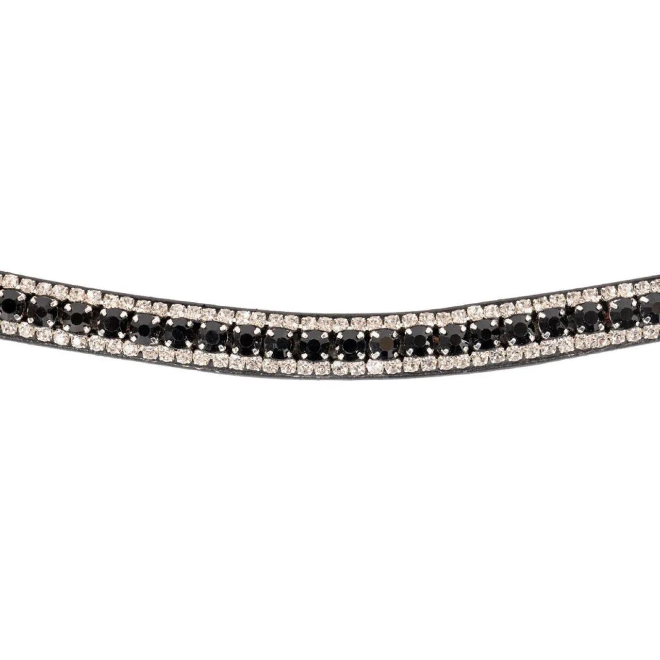 Val du Bois Shaped Black & White Crystal Browband