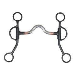Weaver Black Steel Sweet Iron Curb Bit W/ Medium Port