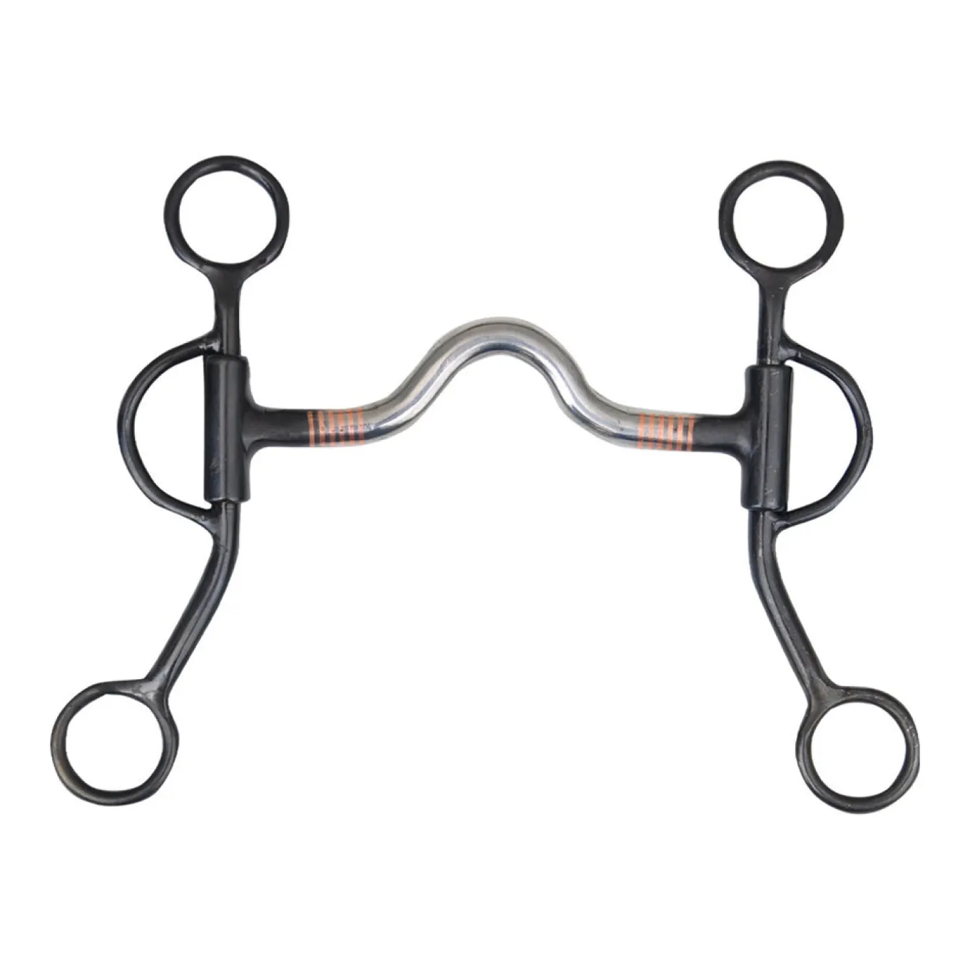 Weaver Black Steel Sweet Iron Curb Bit W/ Medium Port