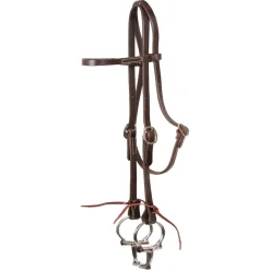Western Rawhide Single Ply Browband Headstall W/ Ties