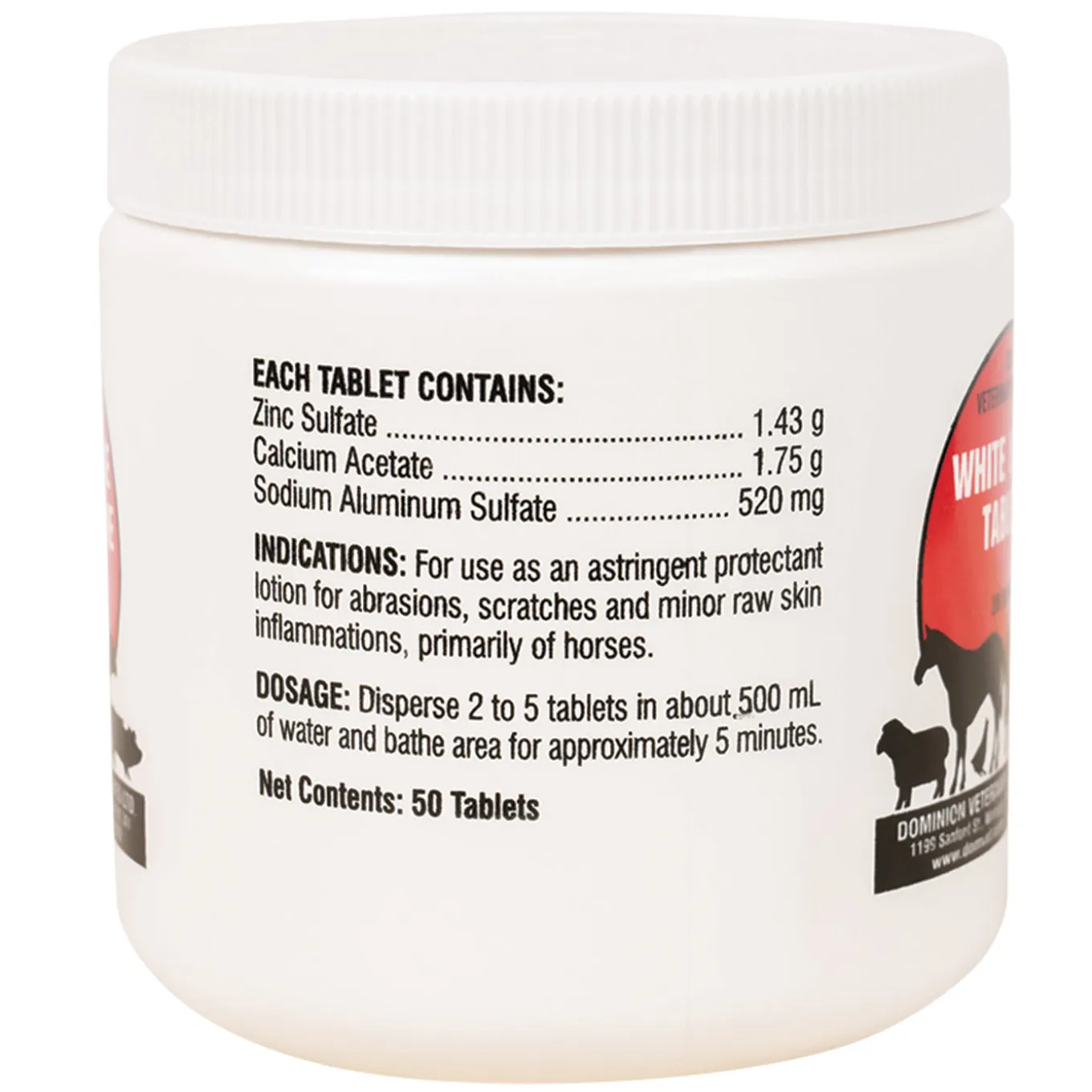 White Lotion Tablets - 50 Tablets